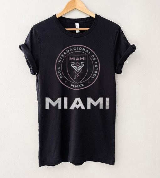 Retro Brand Youth Inter Miami CF Logo Black T Shirt