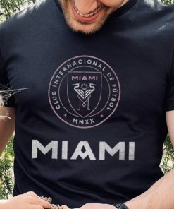 Retro Brand Youth Inter Miami CF Logo Black T Shirt