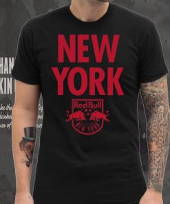 Retro Brand Youth New York Red Bulls Wordmark Black T Shirt