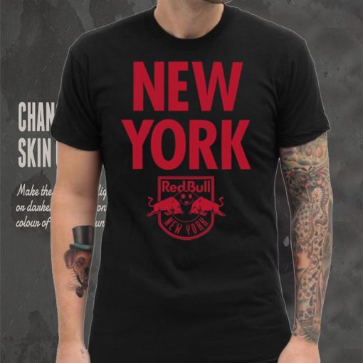 Retro Brand Youth New York Red Bulls Wordmark Black T Shirt