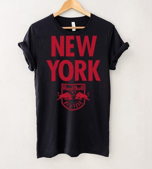 Retro Brand Youth New York Red Bulls Wordmark Black T Shirt