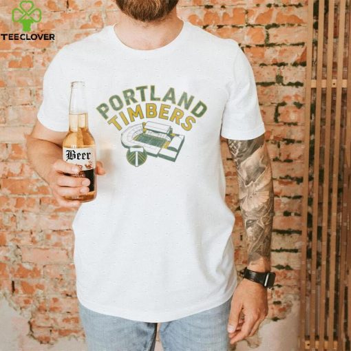 Retro Brand Youth Portland Timbers Vintage Stadium White T Shirt