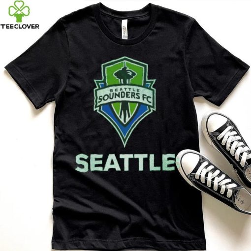 Retro Brand Youth Seattle Sounders Logo Green T Shirt