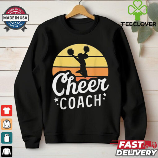 Retro Cheer Coach Shirt For Women Vintage Cheer Coach T Shirt