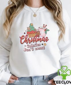 Retro Christmas Calories Dont Court Shirt