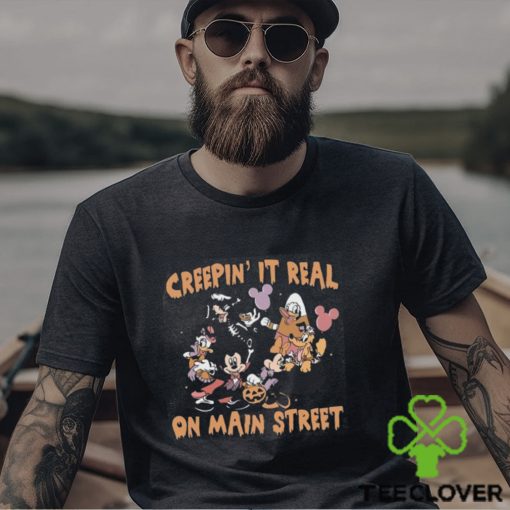 Retro Disney Creepin’it Real On Main Street Shirt Halloween Matching Sweatshirt Unisex