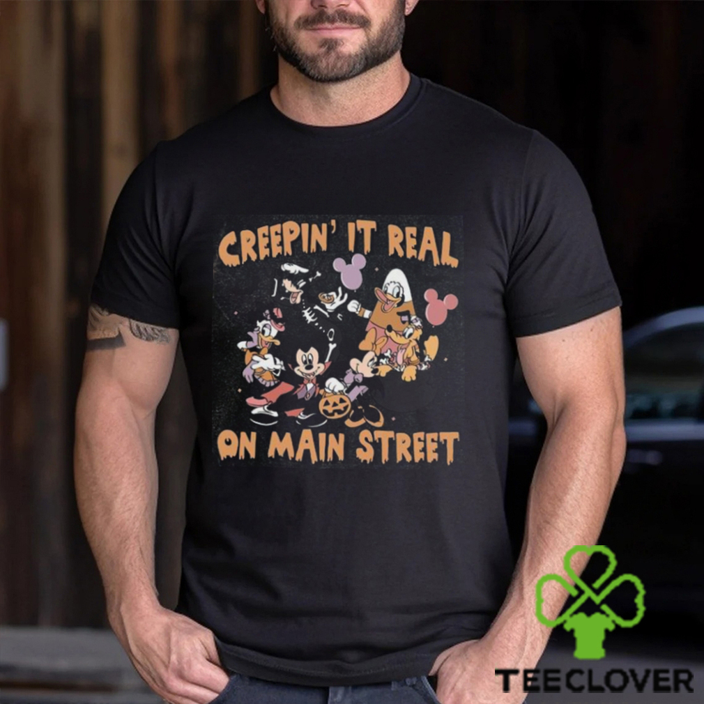 Retro Disney Creepin’it Real On Main Street Shirt Halloween Matching Sweatshirt Unisex Retro Disney Creepin’it Real On Main Street Shirt Halloween Matching Sweatshirt Unisex
