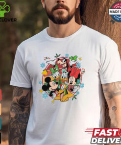 Retro Disneyland Mickey And Friends Christmas Shirt
