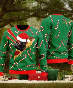 Retro Drax Pizza Cat Ugly Christmas Sweater, Cute Ugly Christmas Sweater