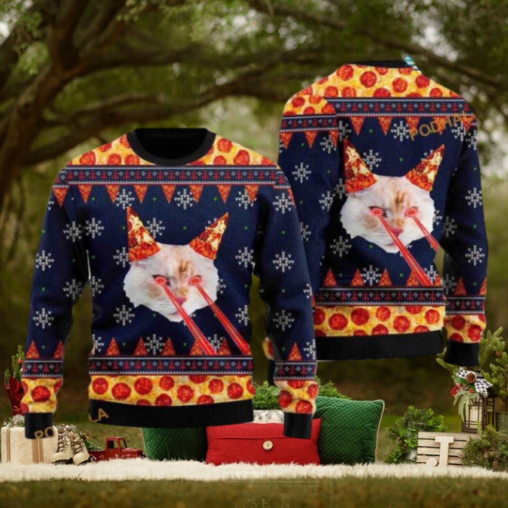 Retro Drax Pizza Cat Ugly Christmas Sweater, Family Ugly Christmas Sweater Retro Drax Pizza Cat Ugly Christmas Sweater, Family Ugly Christmas Sweater