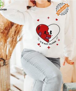 Retro Groovy Heart U R Not Alone shirt