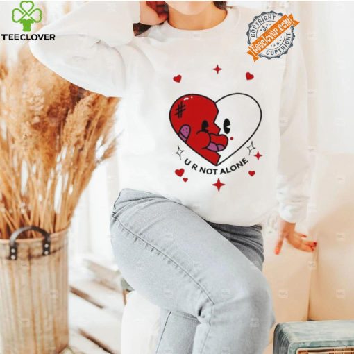 Retro Groovy Heart U R Not Alone shirt
