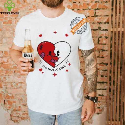 Retro Groovy Heart U R Not Alone shirt