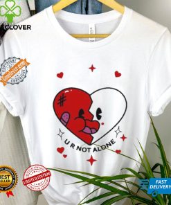 Retro Groovy Heart U R Not Alone shirt