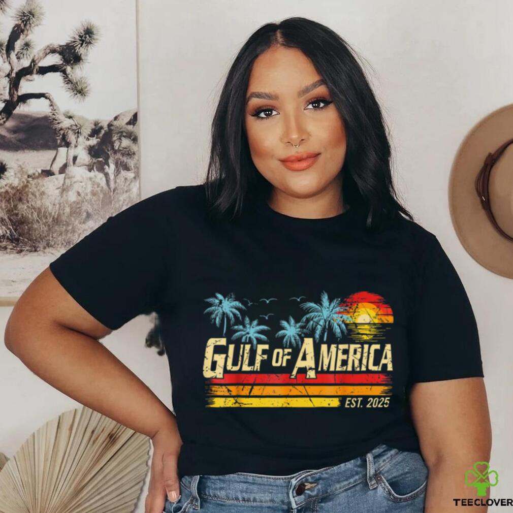 Retro Gulf Of USA America 2025 American Flag Gulf Mexico T Shirt Retro Gulf Of USA America 2025 American Flag Gulf Mexico T Shirt