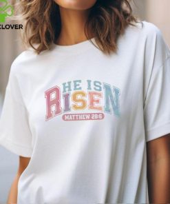 Retro He Is Risen Christian Easter shirt