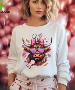 Retro Heifer Easter Highland Cow hoodie, sweater, longsleeve, shirt v-neck, t-shirt