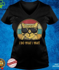 Retro I Do What I Want Cat Funny Cat Lover T Shirt