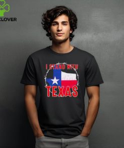 Retro I Stand With Texas Map shirt