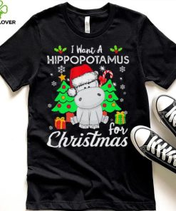 Retro I Want A Hippopotamus For Christmas Xmas Hippo Pajama T Shirt