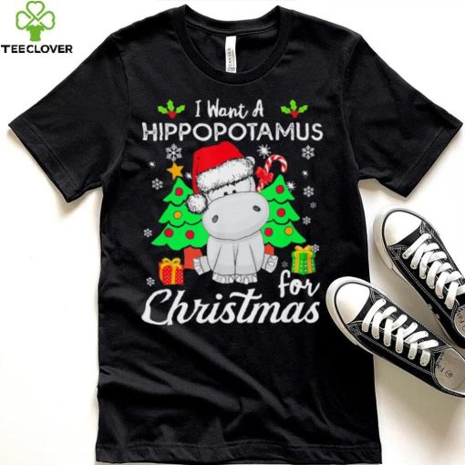 Retro I Want A Hippopotamus For Christmas Xmas Hippo Pajama T Shirt