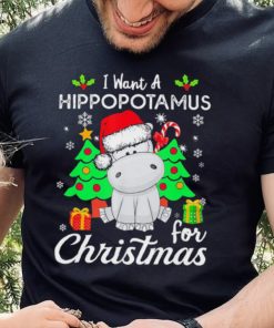 Retro I Want A Hippopotamus For Christmas Xmas Hippo Pajama T Shirt