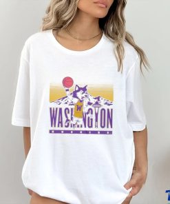 Retro Inspired Uw Dunking Harry The Husky T Shirt