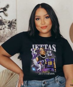 Retro Justin Tee Graphic Jefferson Design 90's Style T Shirt
