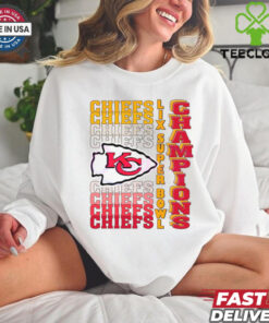 Retro Kansas City Chiefs Gradient Wordmark Lix Super Bowl Champions shirt