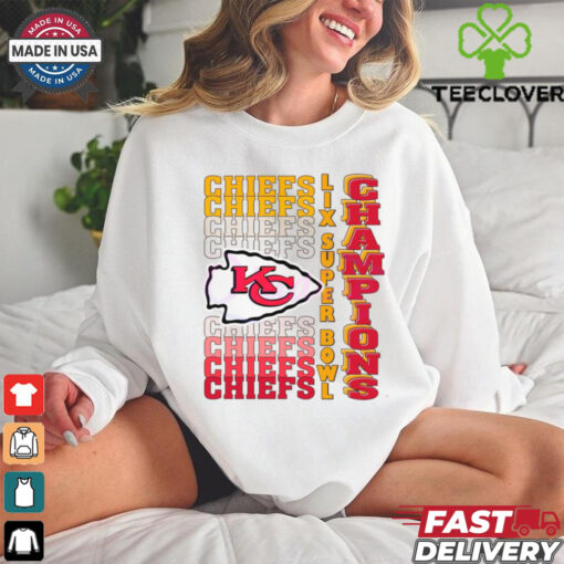Retro Kansas City Chiefs Gradient Wordmark Lix Super Bowl Champions shirt