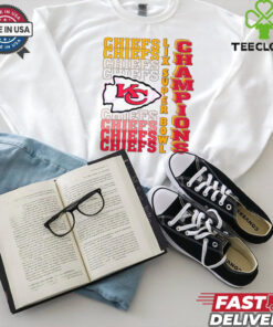 Retro Kansas City Chiefs Gradient Wordmark Lix Super Bowl Champions shirt