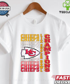 Retro Kansas City Chiefs Gradient Wordmark Lix Super Bowl Champions shirt