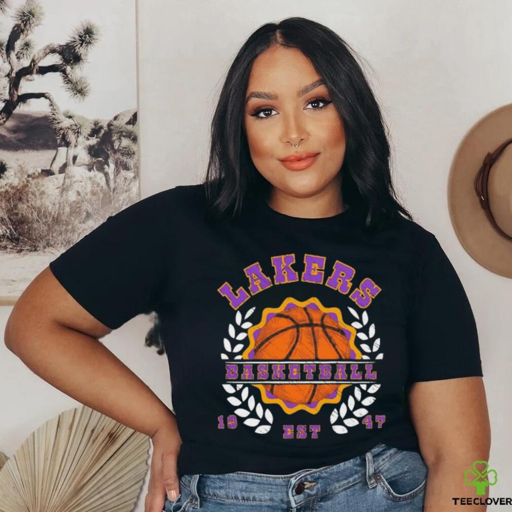 Retro Lakers Basketball 1947 T Shirt Retro Lakers Basketball 1947 T Shirt