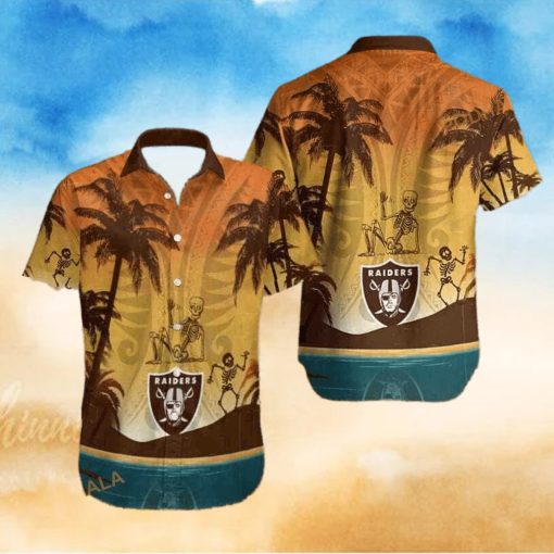 Retro Las Vegas Raiders Funny Hawaiian Shirt Gift For Football Fans