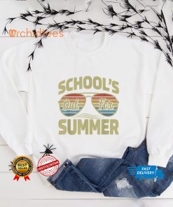 Retro Last Day Of School Schools Out For Summer Teacher Day T Shirt tee