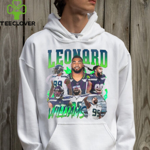 Retro Leonard William Seattle Seahawks Football Players Shirt