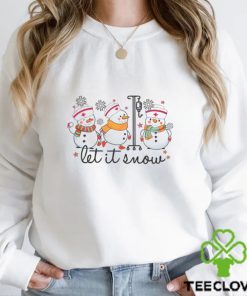 Retro Let it Snow Nurse Snowman Shirt