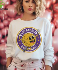 Retro Los Angeles Basketball Circle Tee Shirt