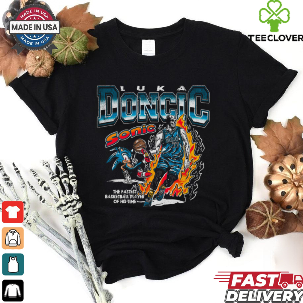 Retro Luka Dončić x Sonic Graphic T Shirt Retro Luka Dončić x Sonic Graphic T Shirt