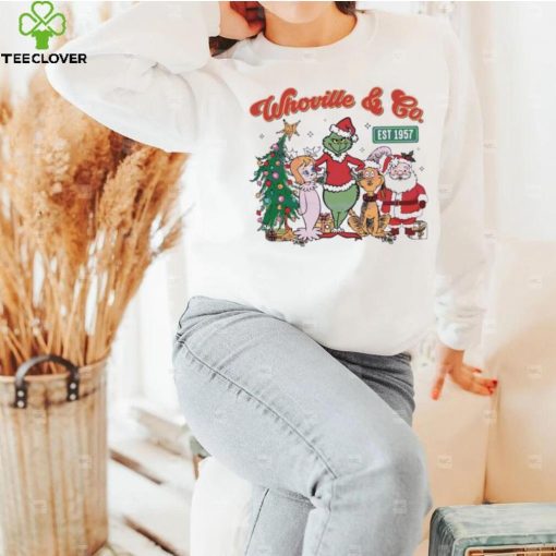 Retro Merry Grinchmas Whoville And Co Est 1957 Shirt