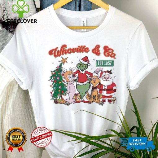 Retro Merry Grinchmas Whoville And Co Est 1957 Shirt