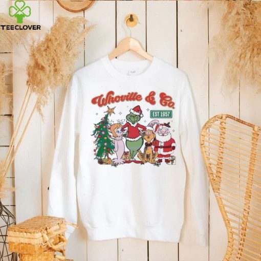 Retro Merry Grinchmas Whoville And Co Est 1957 Shirt