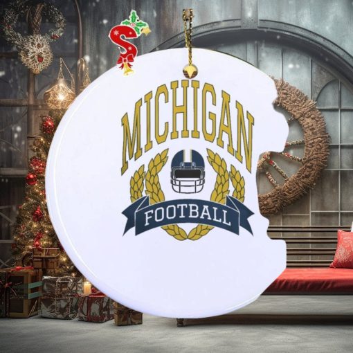 Retro Michigan Football NCAA Ornament