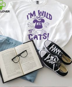 Retro Northwestern Wildcats Basketball “I’M Wild About The ‘Cats” Tee hoodie, sweater, longsleeve, shirt v-neck, t-shirt