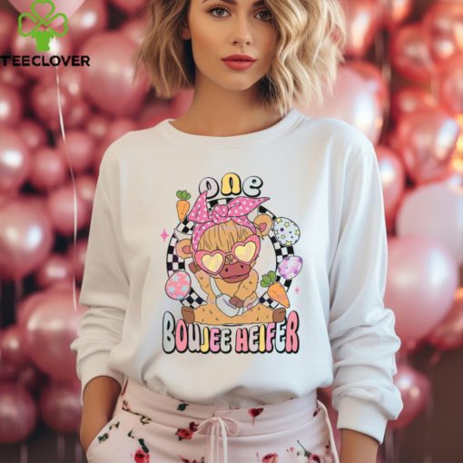 Retro One Boujee Heifer Easter Cow hoodie, sweater, longsleeve, shirt v-neck, t-shirt