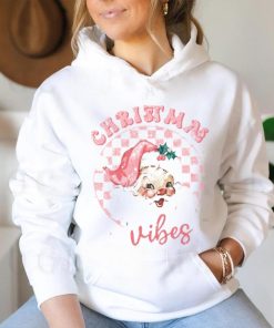 Retro Pink Christmas Vibes Sublimation shirt