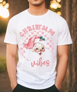 Retro Pink Christmas Vibes Sublimation shirt