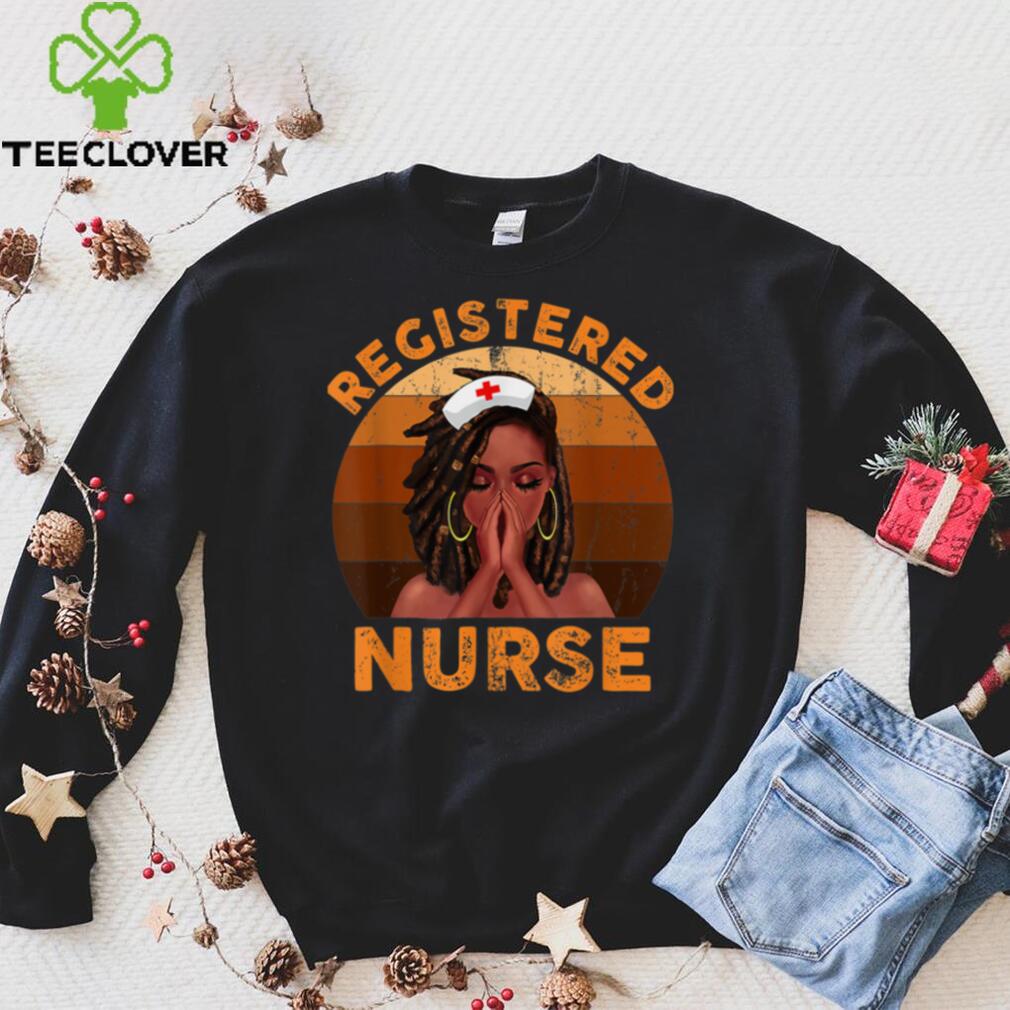 Retro Registered Nurse Black Girl Magic Black History Month T Shirt