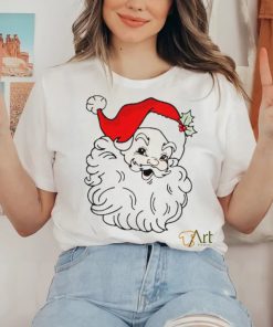 Retro Santa Christmas 3 4 Shirt