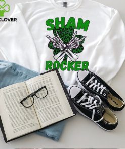 Retro Skeleton Hand Shamrocker shirt